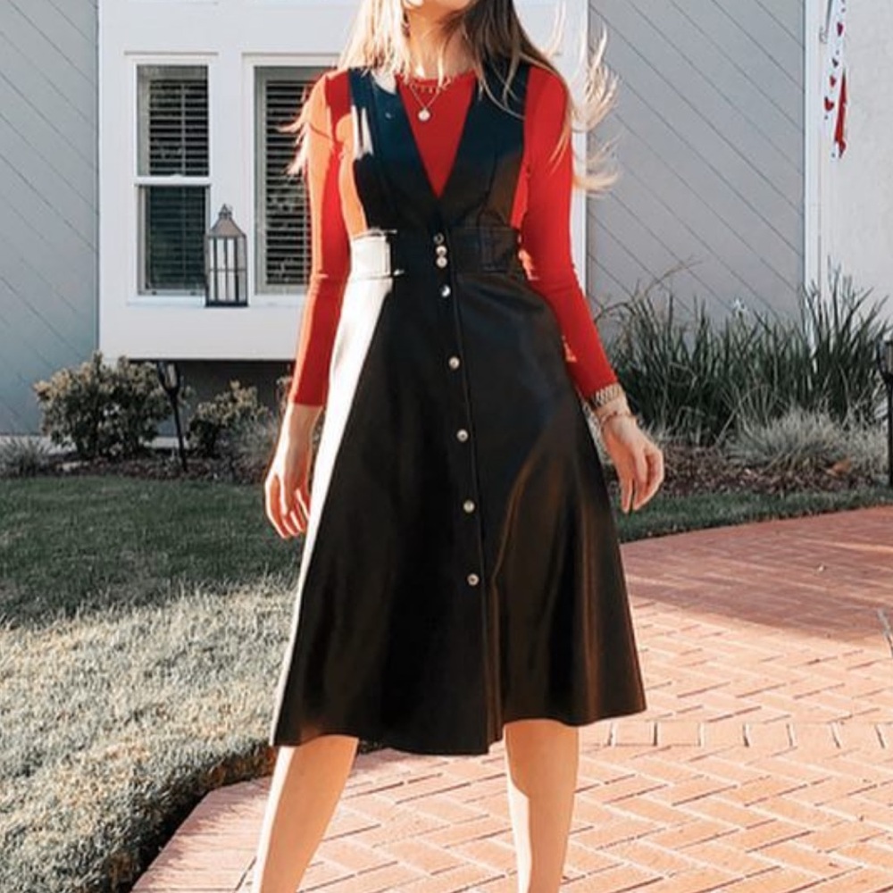 Zara Faux Leather Dress